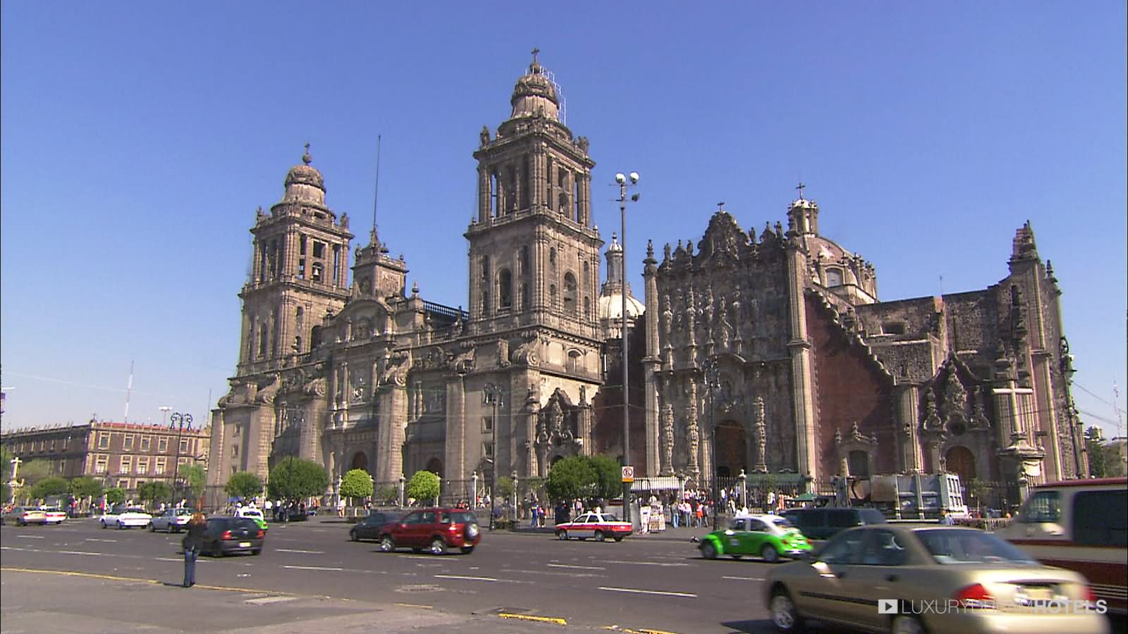 The Mexico City Metropolitan Cathedral View From Square