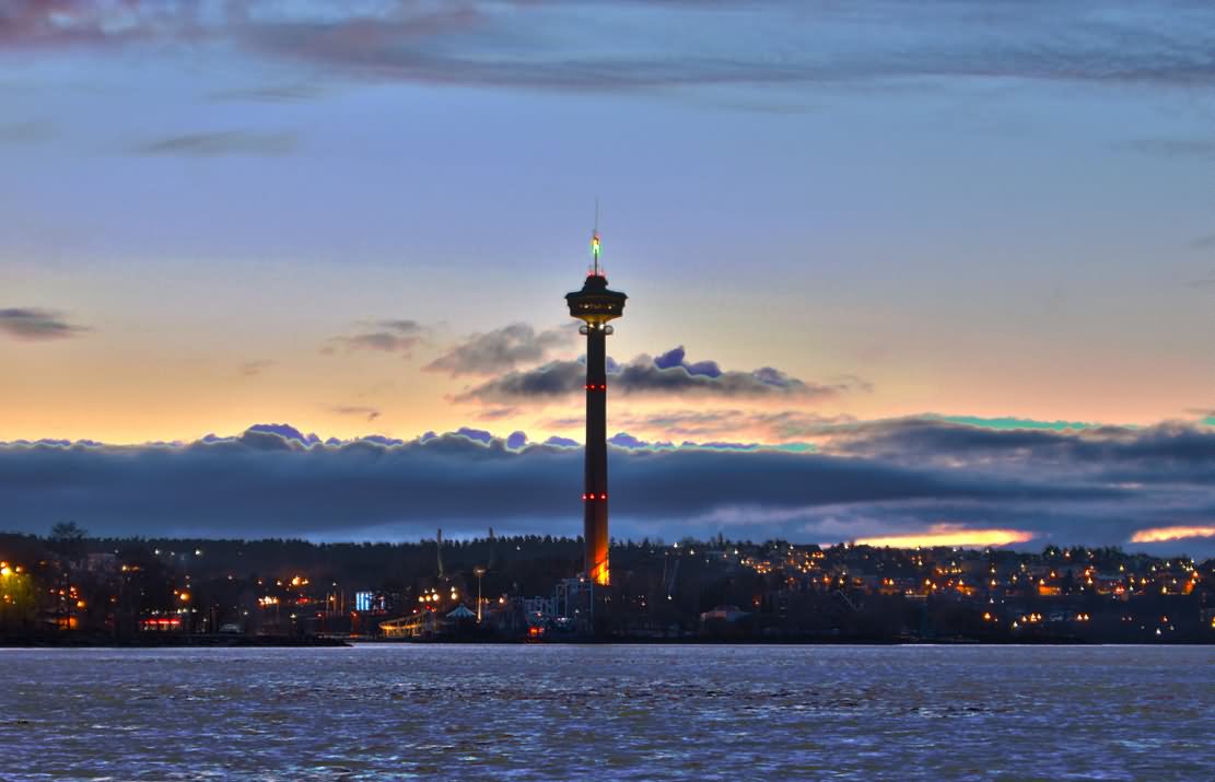 The Nasinneula Tower During Sunset
