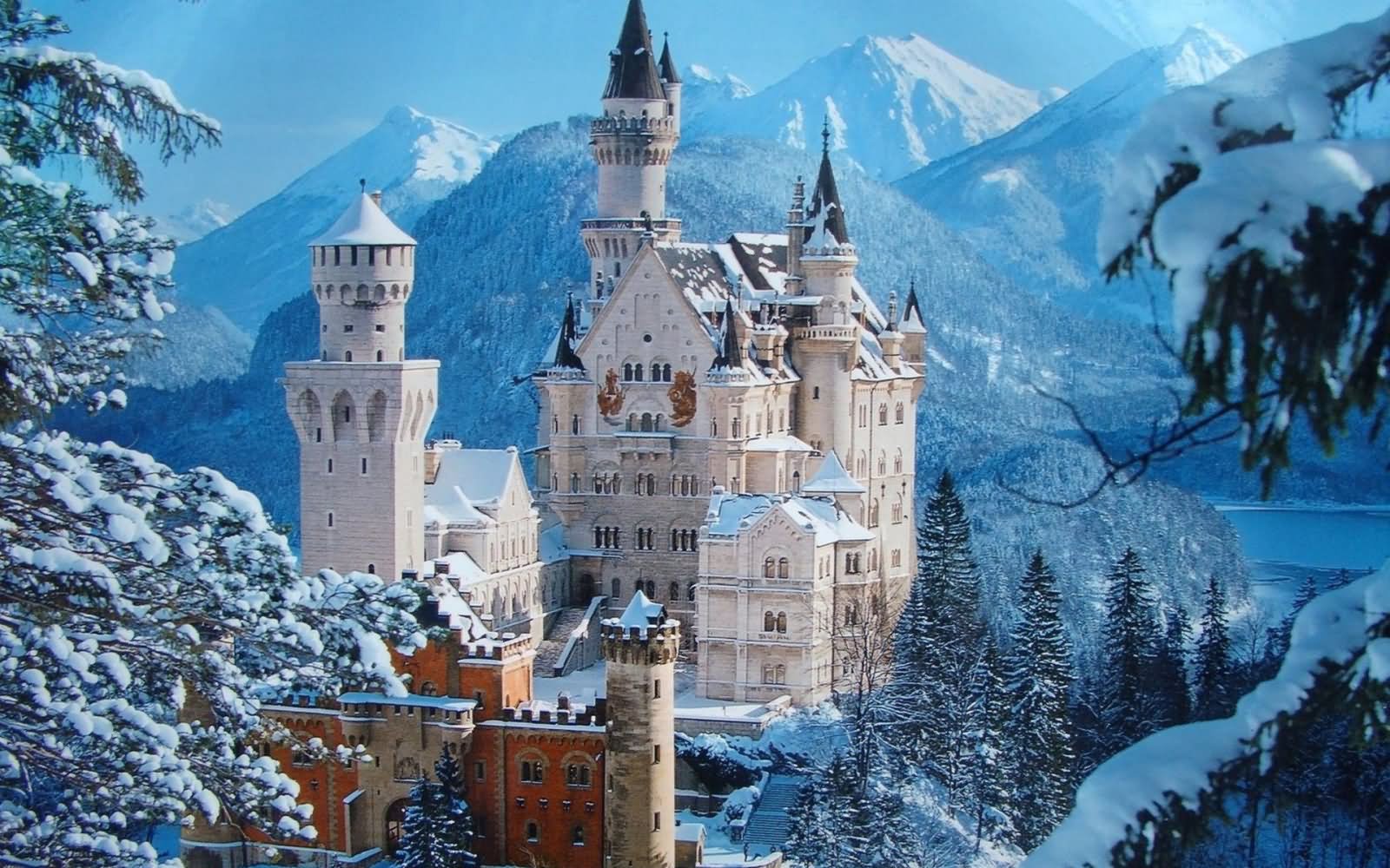 The Neuschwanstein Castle During Winter Season