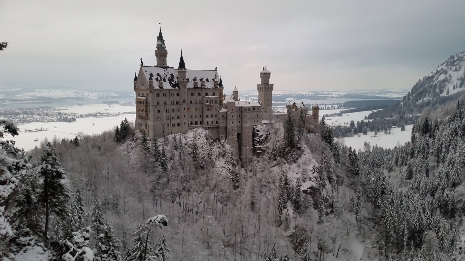The Neuschwanstein Castle During Winters