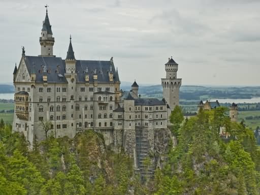 The Neuschwanstein Castle In Germany