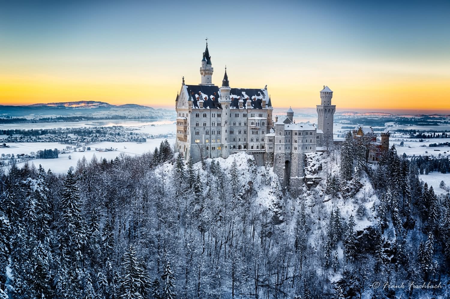 The Neuschwanstein Castle Looks Amazing With Snow During Winters