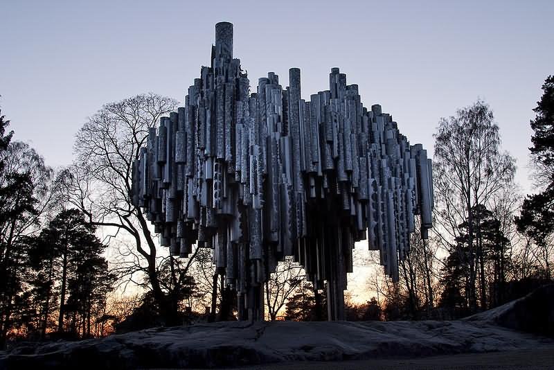 The Sibelius Monument At Dusk Picture