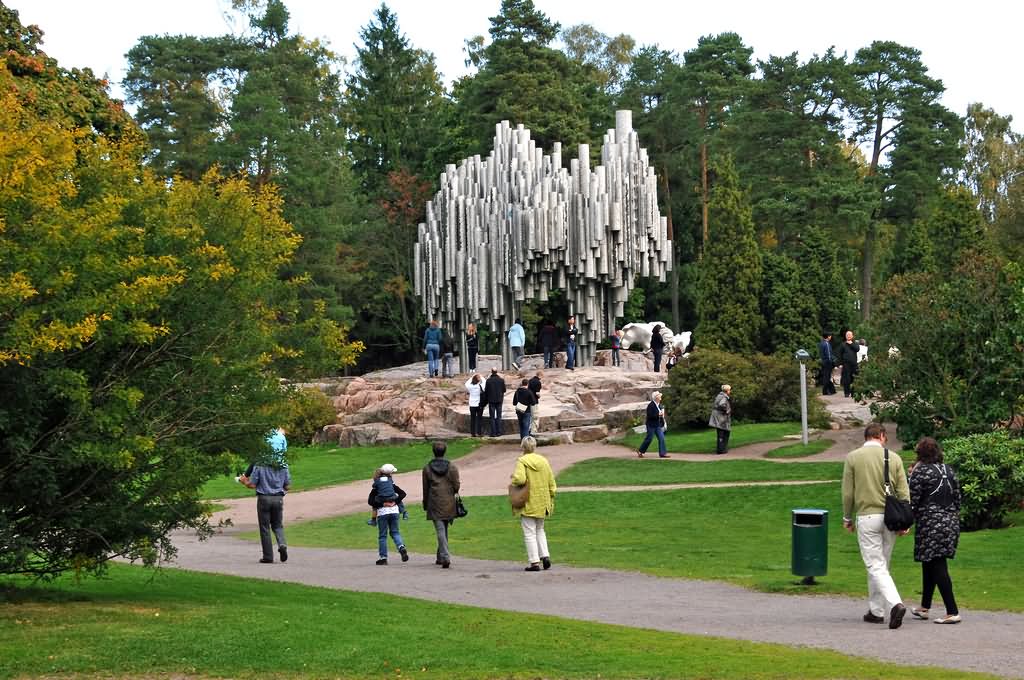 The Sibelius Monument In Sibelius Park In Helsinki