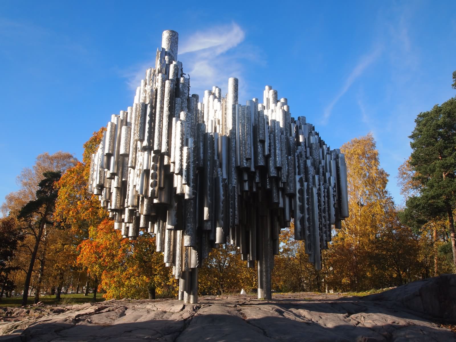 The Sibelius Monument View During Sunny Day