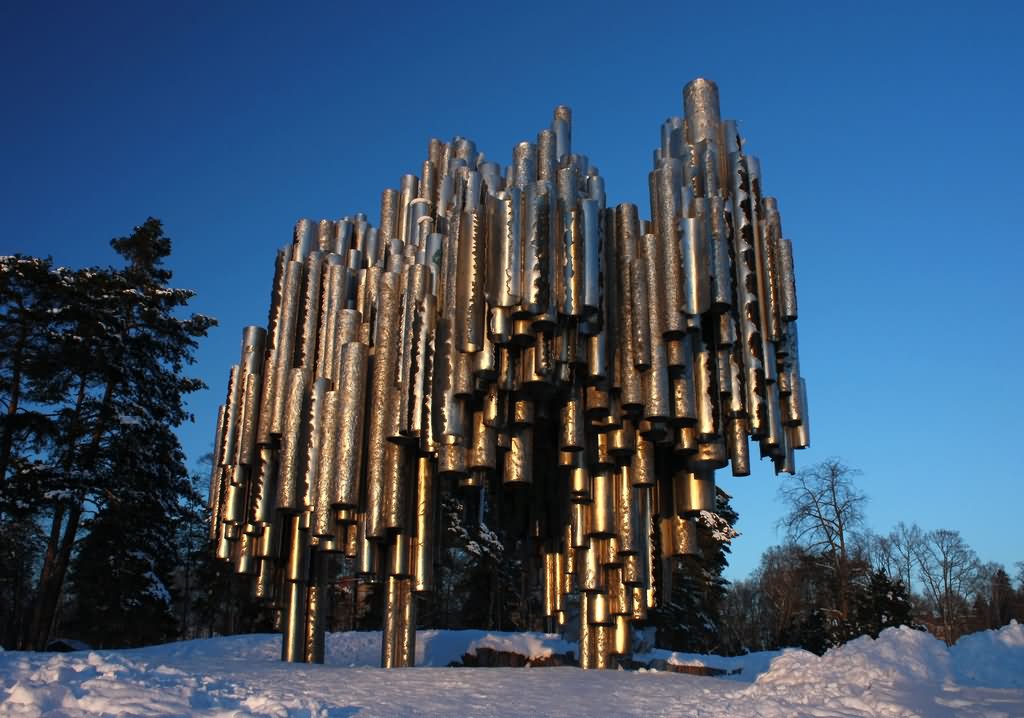 The Sibelius Monument View During Winter