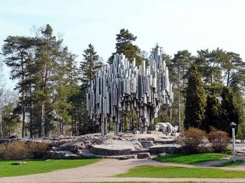 The Sibelius Pipe Monument In Sibelius Park, Helsinki