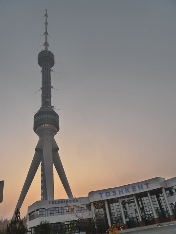 The Tashkent Tower At Dusk Picture
