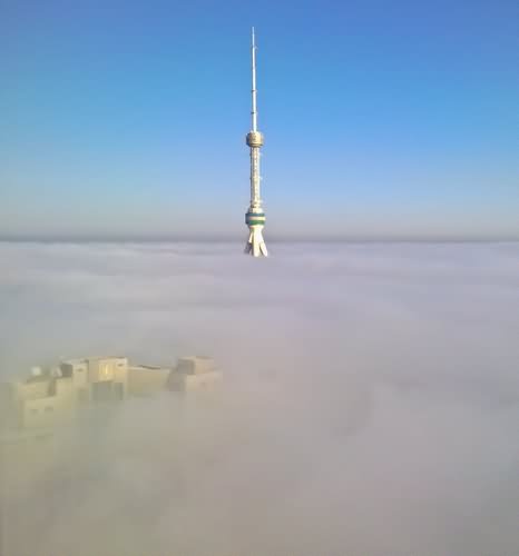 The Tashkent Tower Under Fog Picture