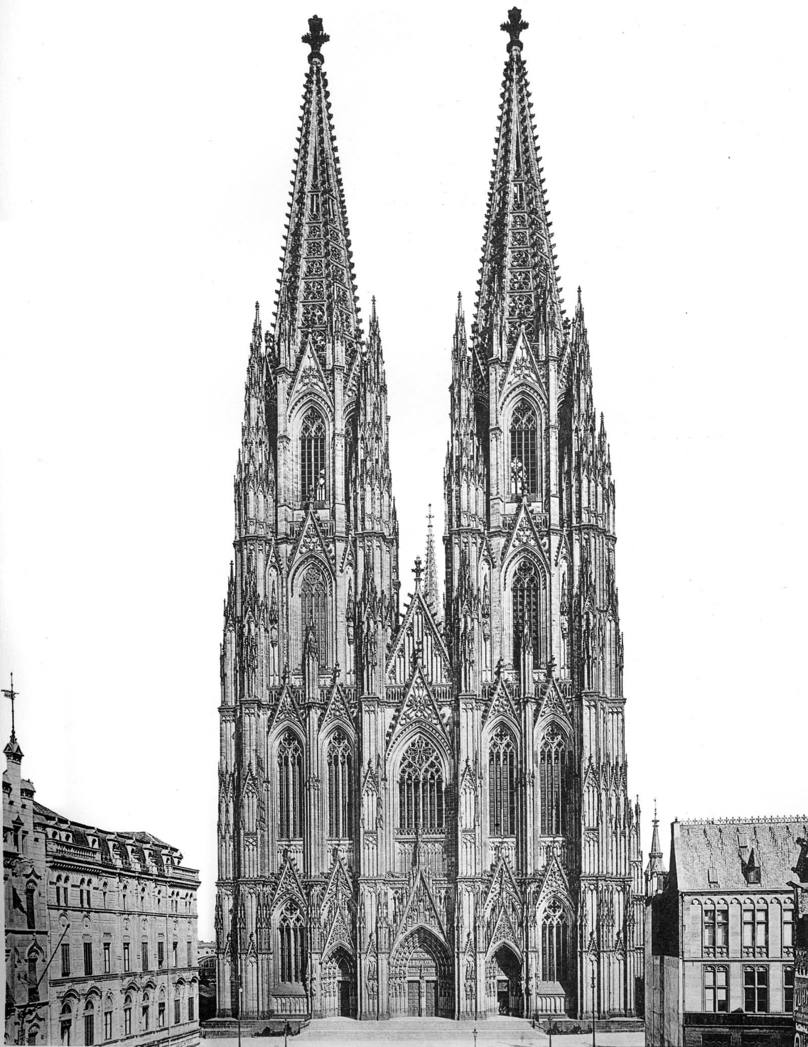The West Front of The Cologne Cathedral In 1911