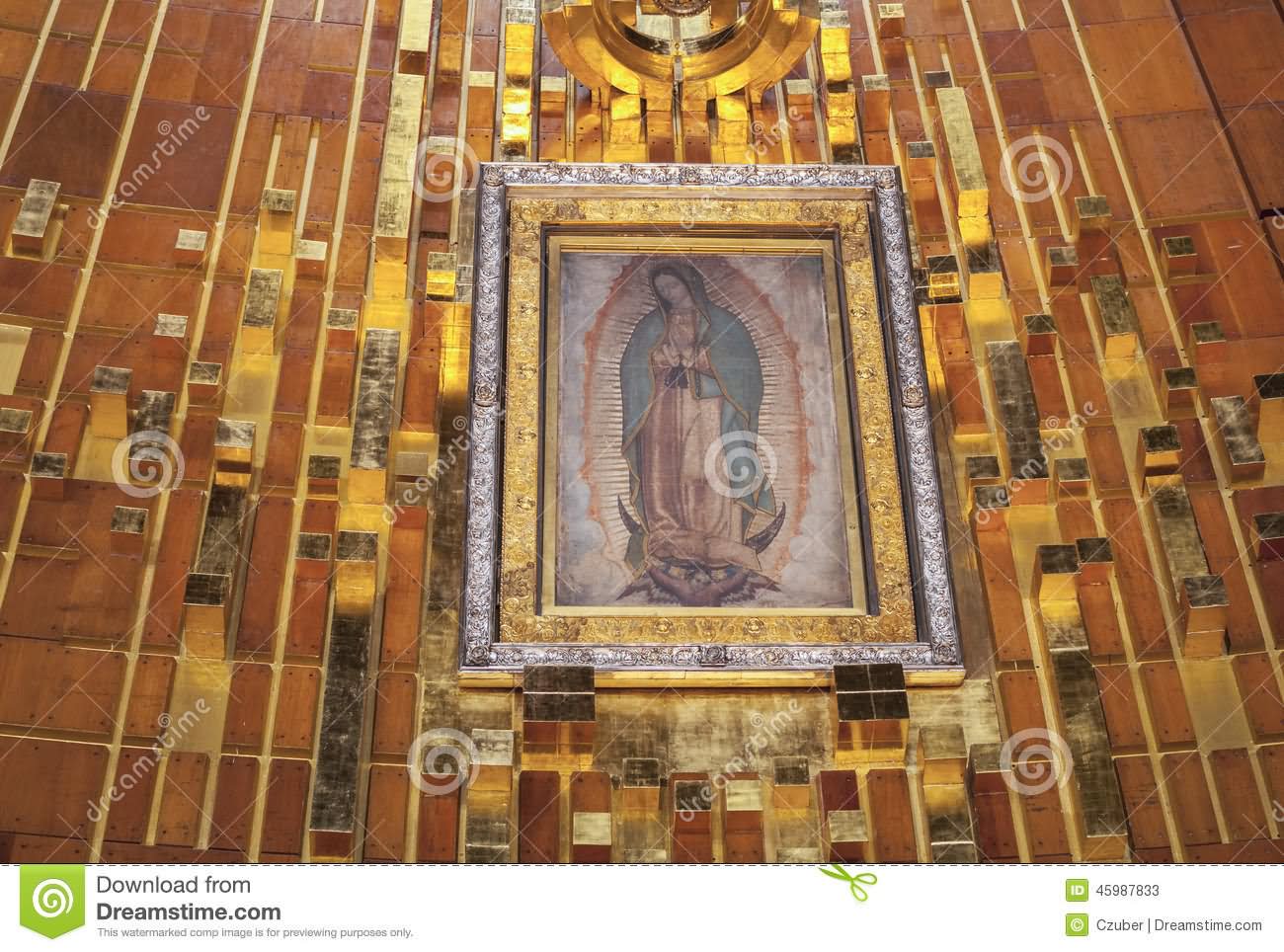 Tilma Of Basilica of Our Lady of Guadalupe In Mexico