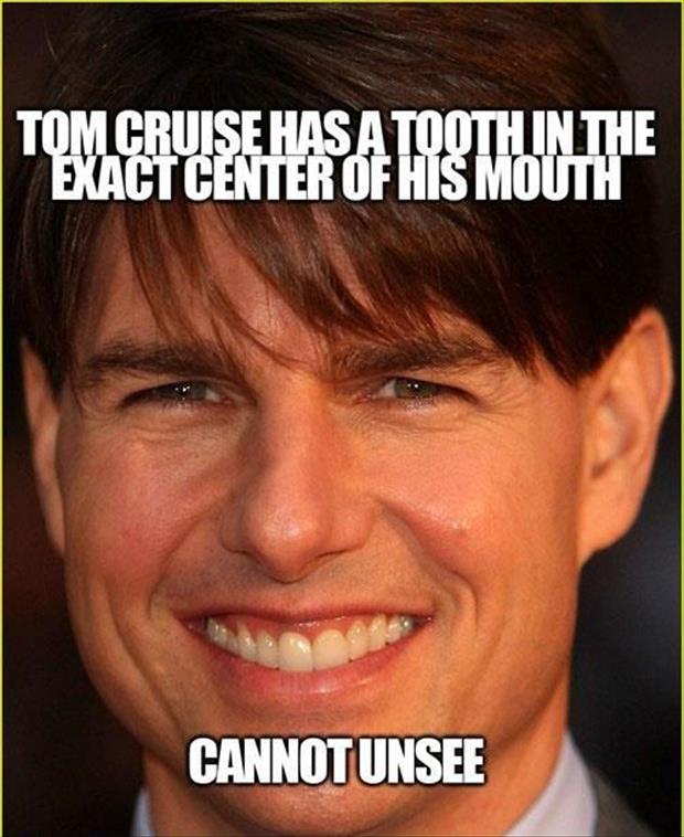 Tom Cruise Funny Mouth Meme Image