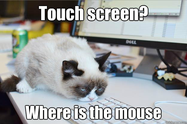 Touch Screen Where Is The Mouse Funny Mouse Meme Image