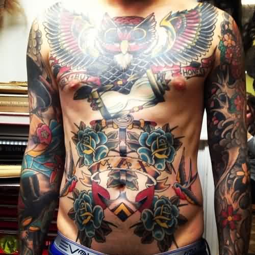 45+ Traditional Stomach Tattoos.