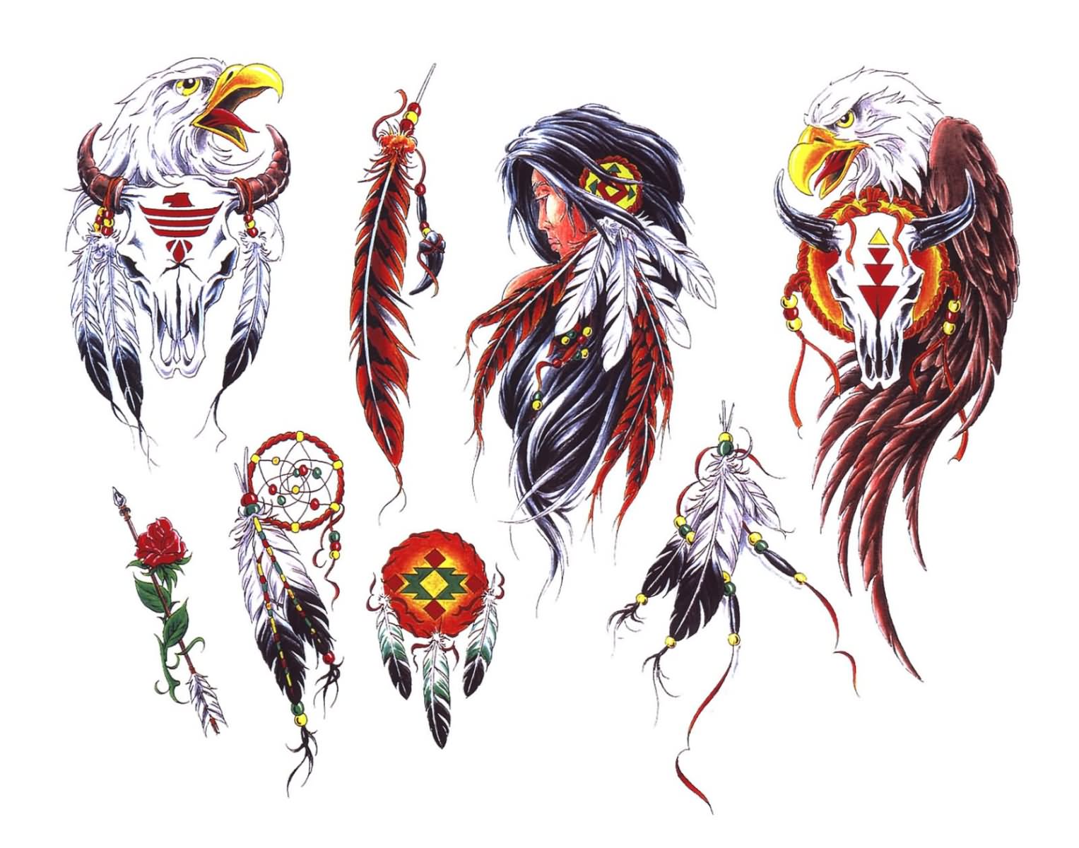 Traditional Indian Native Tattoo Designs