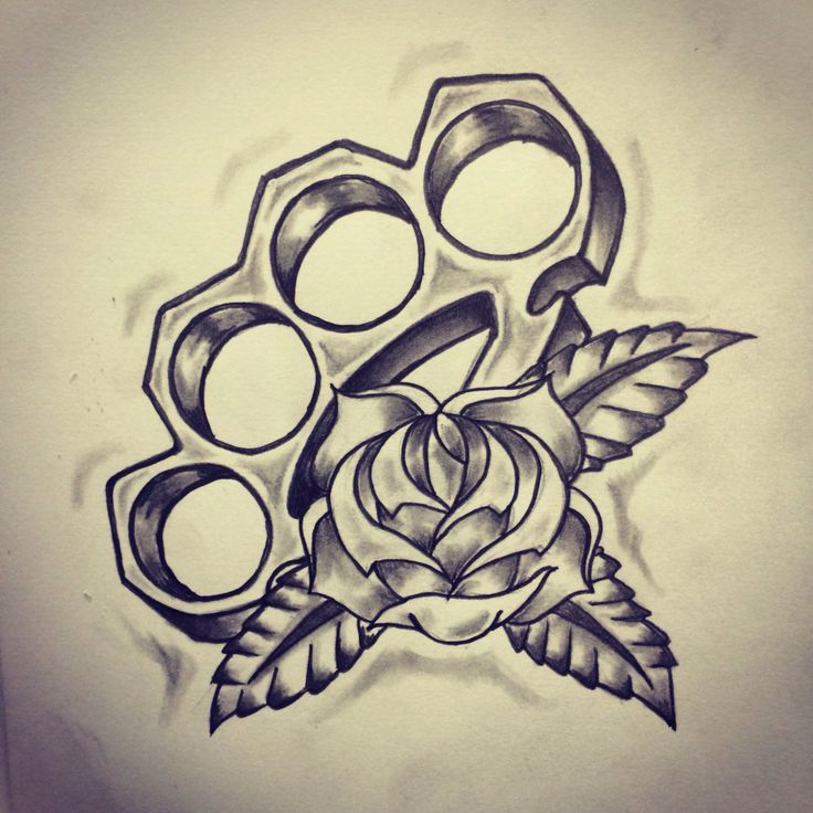 Traditional Knuckle Tattoo Design