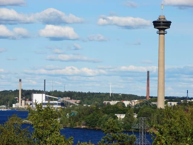 View Of Nasinneula Tower In Tampere, Finland