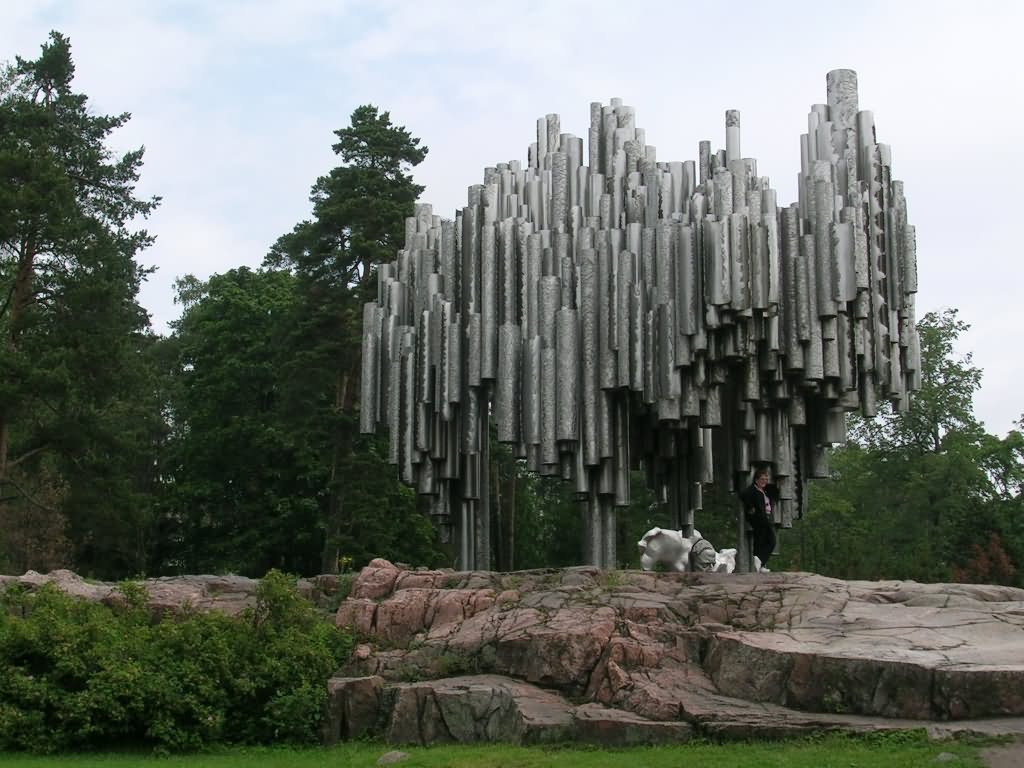 View Of The Sibelius Monument In Helsinki