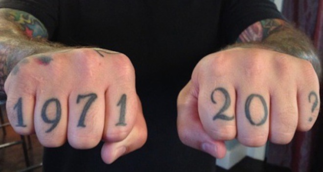Years Knuckle Tattoos On Hands
