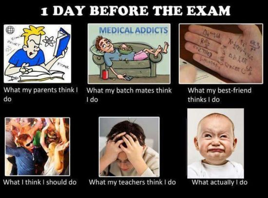 1 Day Before The Exam Very Funny Meme Picture