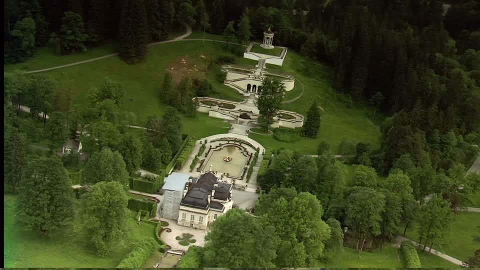 Adorable Aerial View Of The Linderhof Palace
