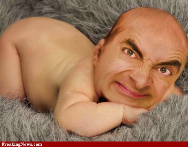 Baby Mr Bean Funny Face Picture