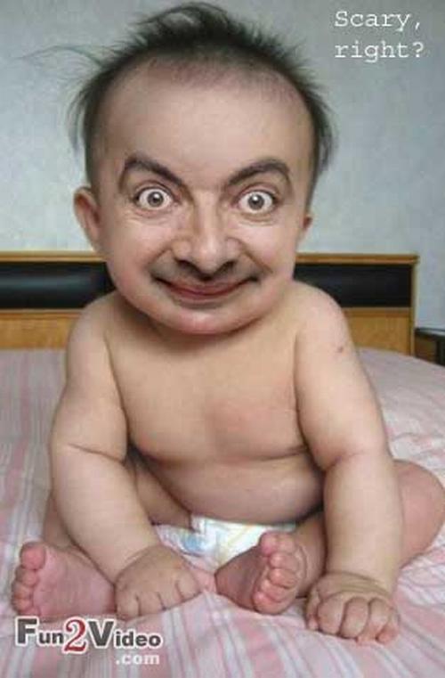 Baby Mr Bean Very Funny Image