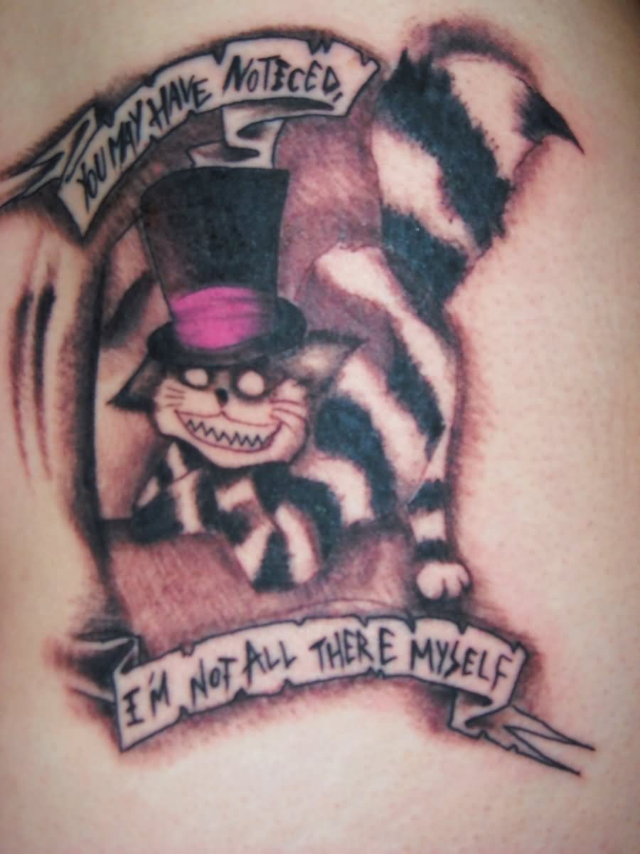 Banner And Cheshire Cat Tattoo by Fotophile
