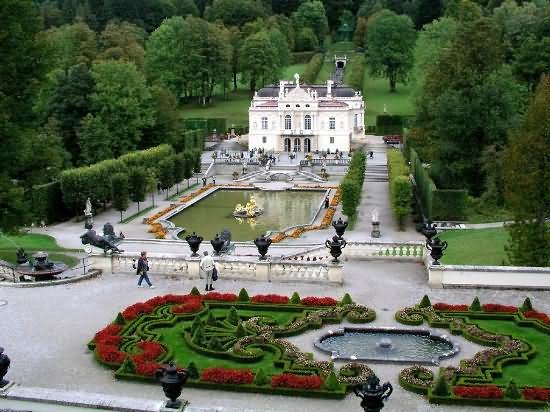 Beautiful Image Of The Linderhof Palace In Bavaria, Germany