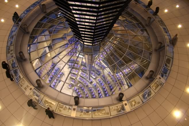 Beautiful Inside View Of The Reichstag Dome Picture