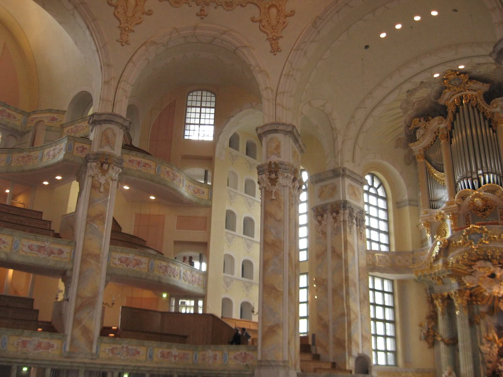Beautiful Interior Of The Frauenkirche Dresden