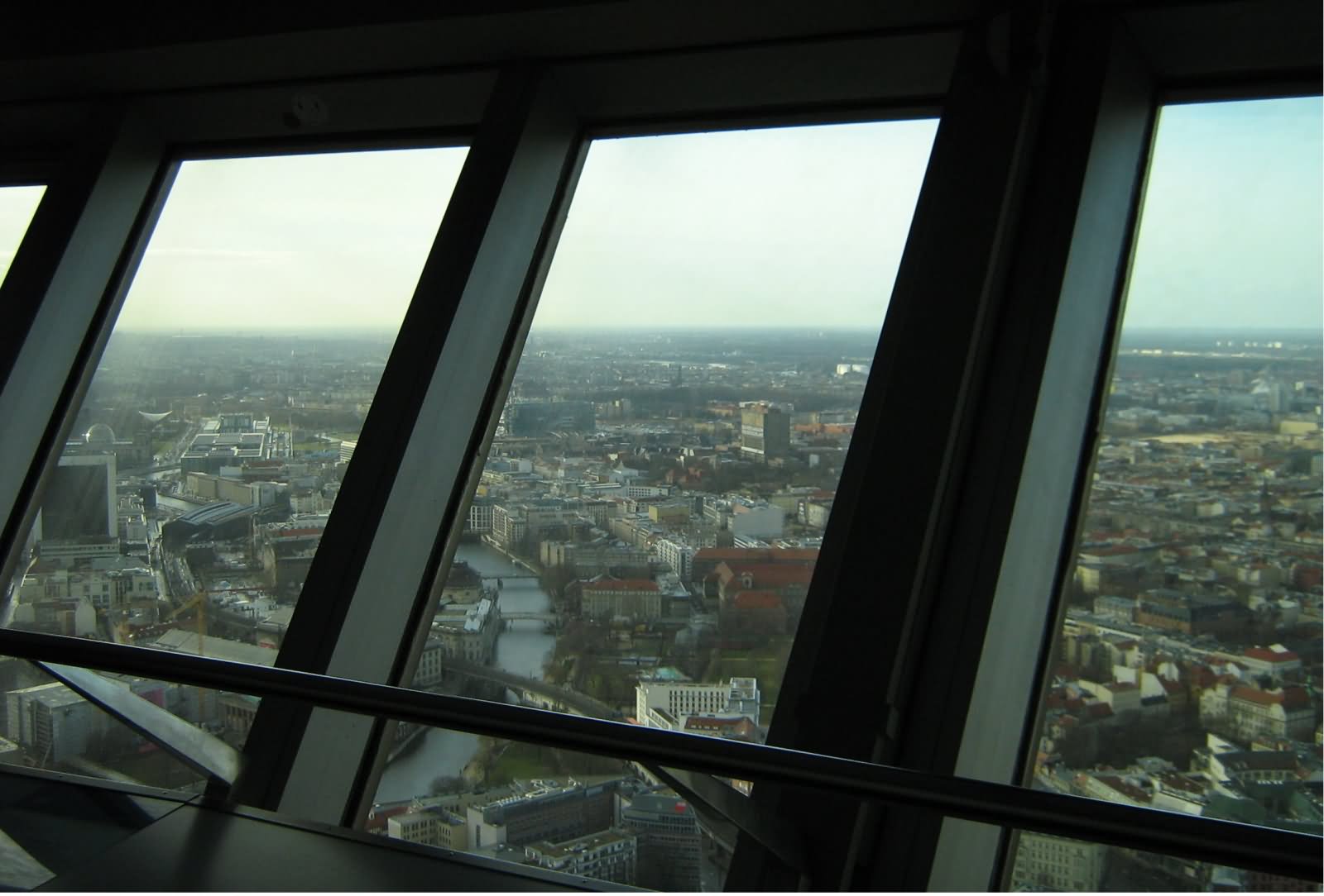 Berlin View From Inside The Fernsehturm Tower