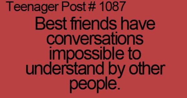 Best Friends Have Conversations Impossible To Understand By Other People Funny Picture