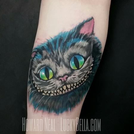 Cheshire Cat Tattoo On Arm