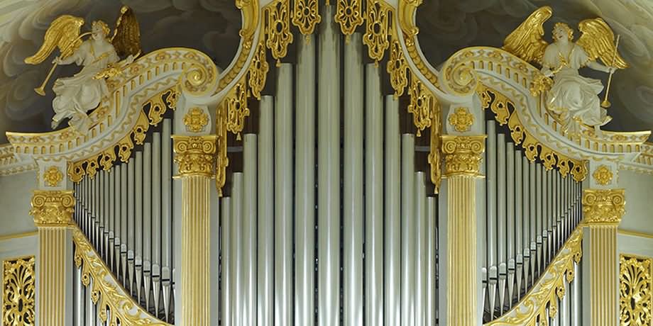 Closeup Of Organ Inside The Frauenkirche Dresden