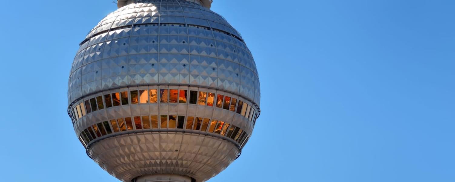 Closeup Of The Dome Of Fernsehturm Tower