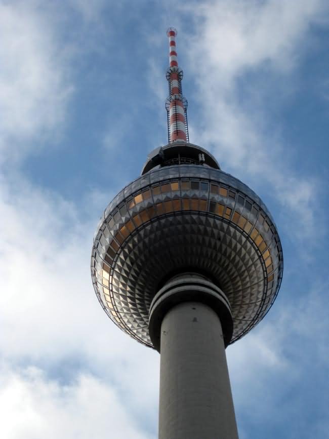 Closeup Of The Fernsehturm In Berlin