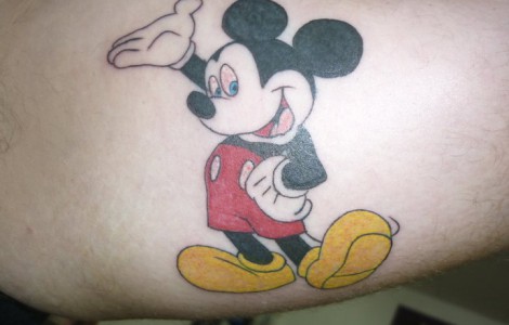 Color Ink Mickey Mouse Tattoo Picture