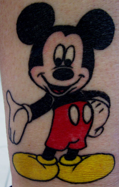 Colored Mickey Mouse Tattoo Picture
