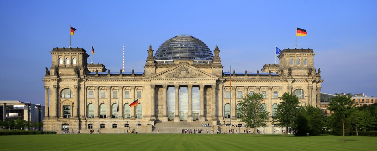 Day Time View Of The Reichstag Building In Berlin