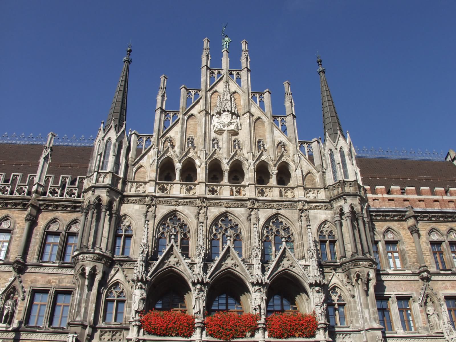 Details Of The Neues Rathaus In Munich, Germany