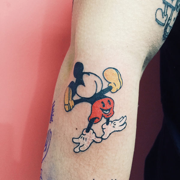 Disney Cartoon Mickey Mouse Tattoo