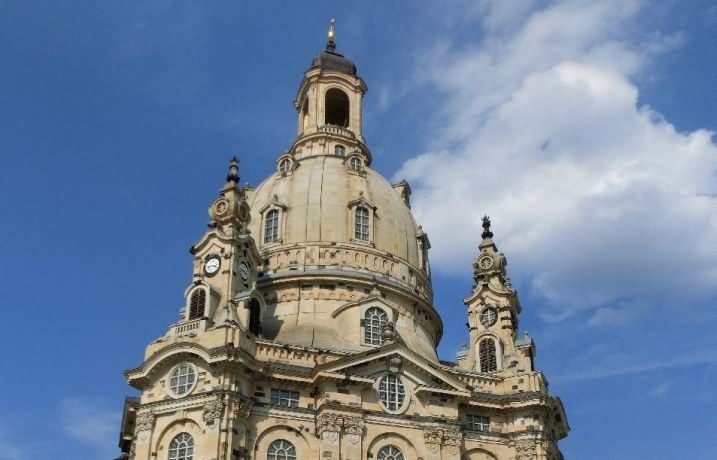 Dome Of The Frauenkirche Dresden Exterior View