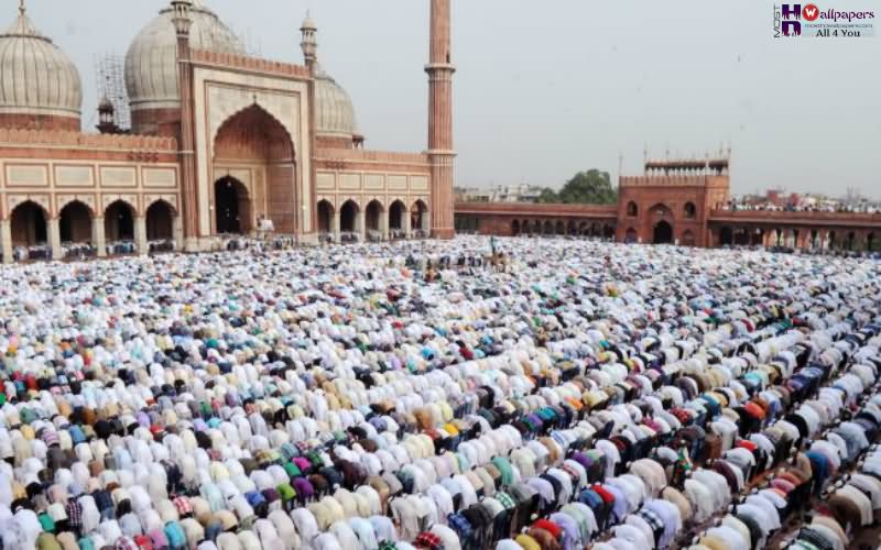Eid-Ul-Fitr Prayer At Jama Masjid Picture