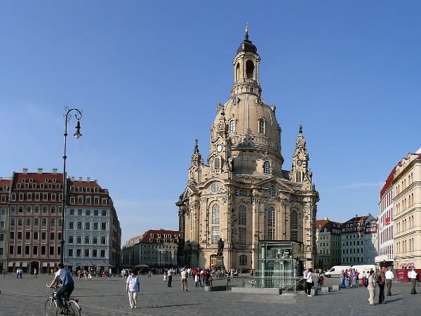 Exterior View Of The Frauenkirche Dresden