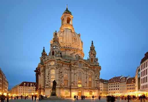 Frauenkirche Dresden At Night