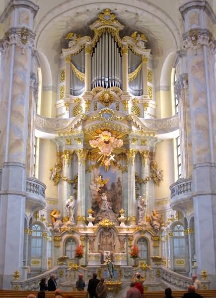 Frauenkirche Dresden Restored Organ Inside Picture