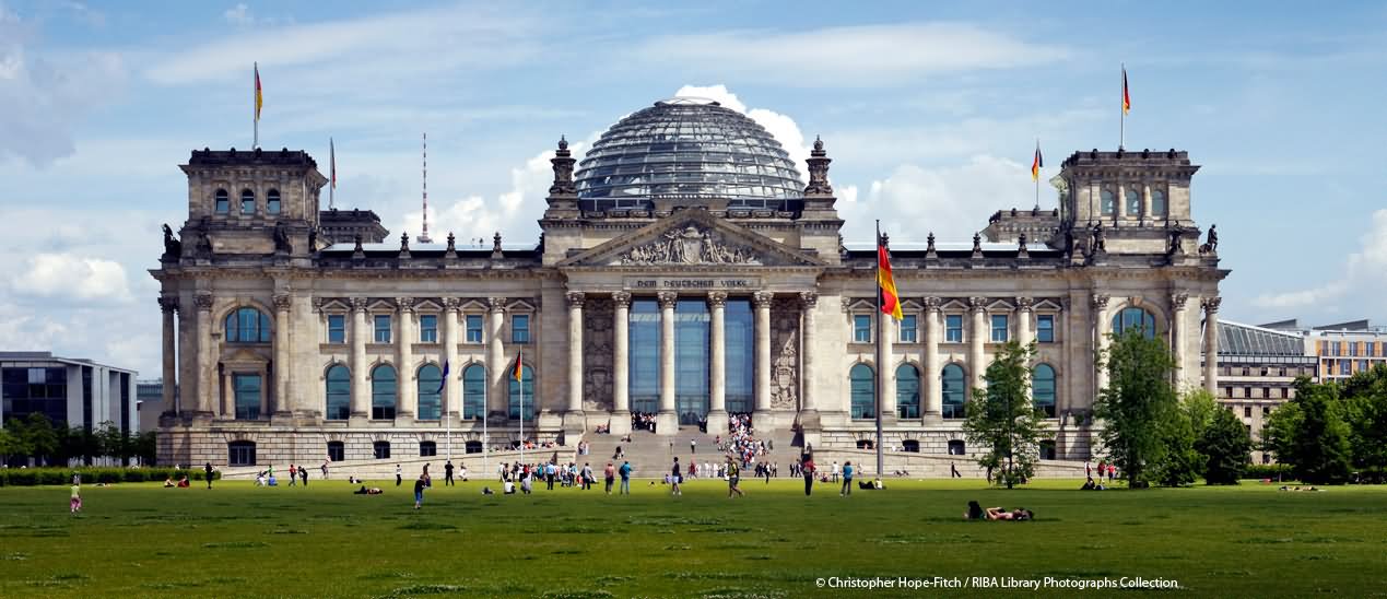 Front Picture Of The Reichstag Building, Germany