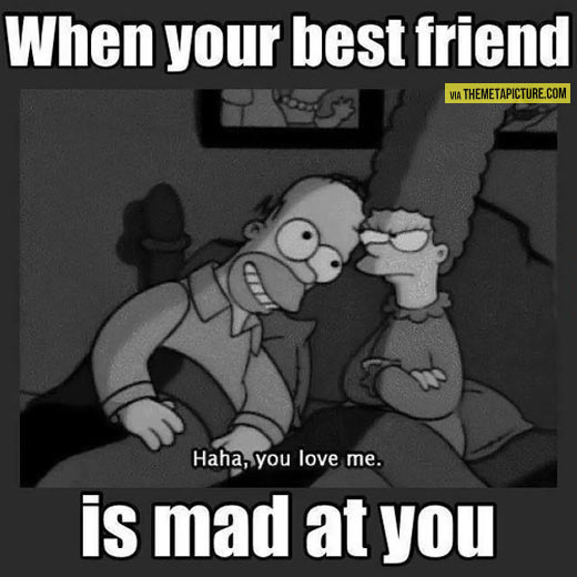 Funny Best Friend When Your Best Friend Is Mad At You Photo