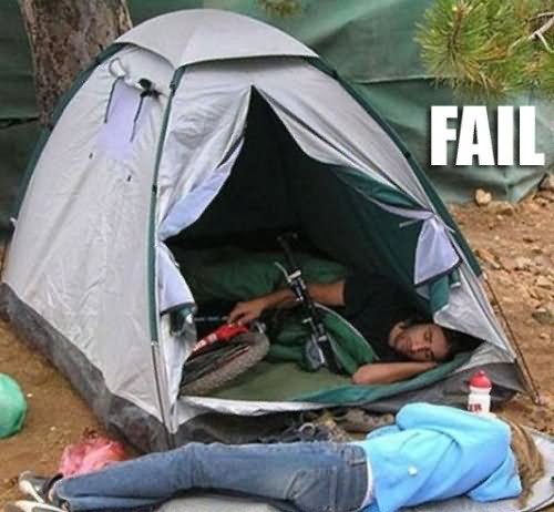 Funny Camping Fail Meme Picture